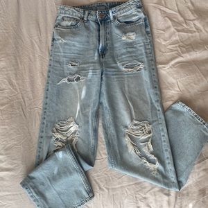 H&M Loose High Waisted Straight Jean
